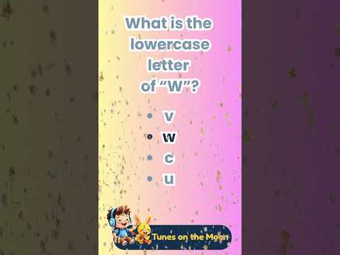 👉 What's the lowercase of W ? | Learn ABC with Sunny & Leo 🟡🎈 |  @TunesOnTheMoon   #shorts #abcs