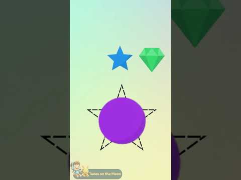 Which One Is a Star? ⭐ | Shapes Learning for Kids | #tunesonthemoon #shapes