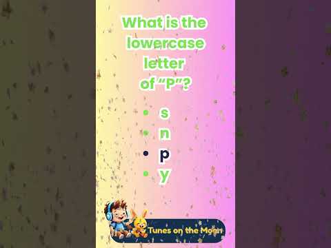 👉 What's the lowercase of P ? | Learn ABC with Sunny & Leo 🟡🎈 |  @TunesOnTheMoon   #shorts #abcs