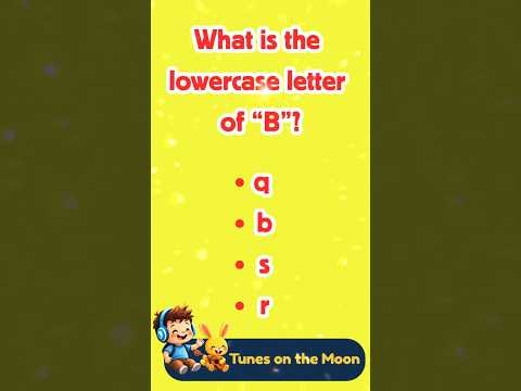 👉 What's the lowercase of B? | Learn ABC with Sunny & Leo 🟡🎈 | Tunes On The Moon #shorts #abcs