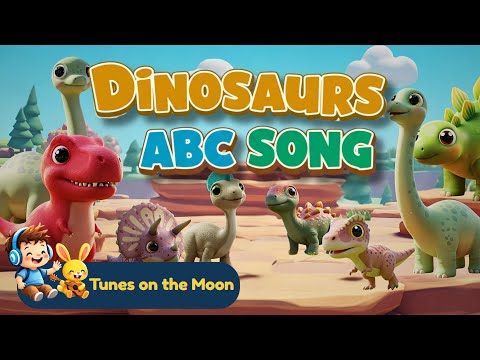 ABC Dinosaur Song | ABC Dinosaurs | Alphabets with Dinos! | Sing Along for kids | @TunesOnTheMoon