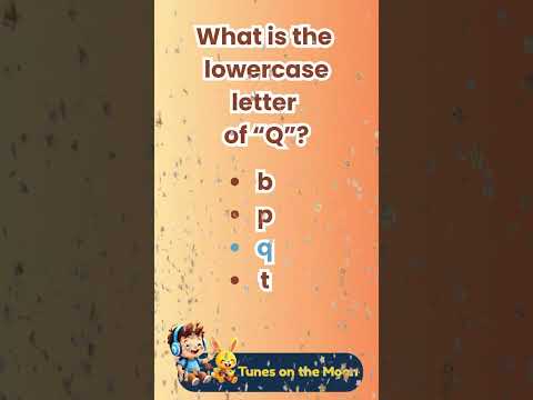 👉 What's the lowercase of Q? | Learn ABC with Sunny & Leo 🟡🎈 |  @TunesOnTheMoon   #shorts #abcs