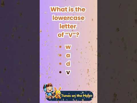 👉 What's the lowercase of V ? | Learn ABC with Sunny & Leo 🟡🎈 |  @TunesOnTheMoon   #shorts #abcs