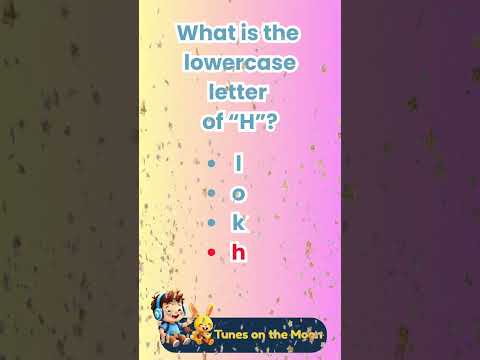 👉 What's the lowercase of H? | Learn ABC with Sunny & Leo 🟡🎈 |  @TunesOnTheMoon   #shorts #abcs