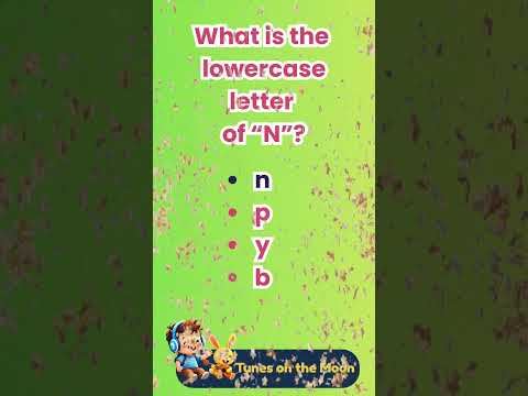 👉 What's the lowercase of N ? | Learn ABC with Sunny & Leo 🟡🎈 |  @TunesOnTheMoon   #shorts #abcs