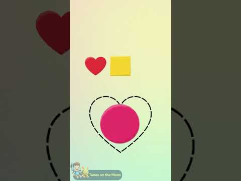 Can You Find the Heart? ❤️ | Learn Shapes for Kids | #tunesonthemoon #shapes