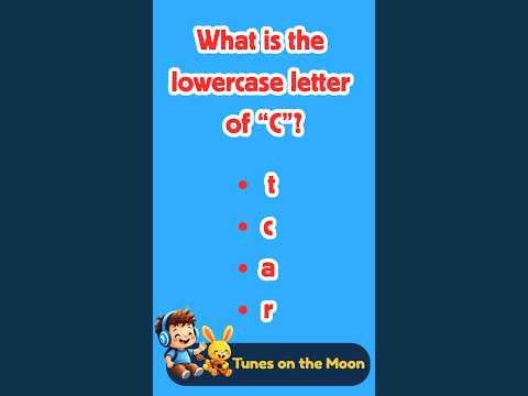 👉 What's the lowercase letter of C? | Learn #ABC with Sunny & Leo 🟡 🎈 | @TunesOnTheMoon #shorts