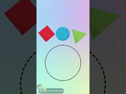 Do You Know Which One Is a Circle? 🔵 | Learn Shapes for Kids| #tunesonthemoon #shapes