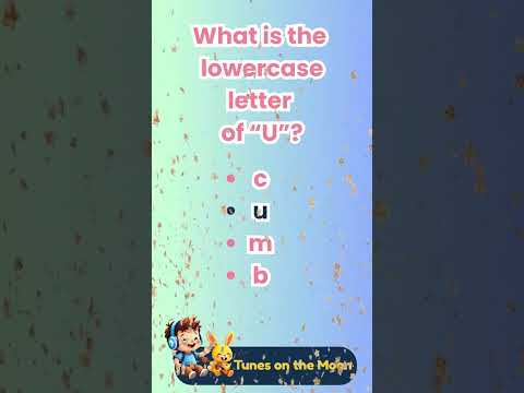 👉 What's the lowercase of U ? | Learn ABC with Sunny & Leo 🟡🎈 |  @TunesOnTheMoon   #shorts #abcs