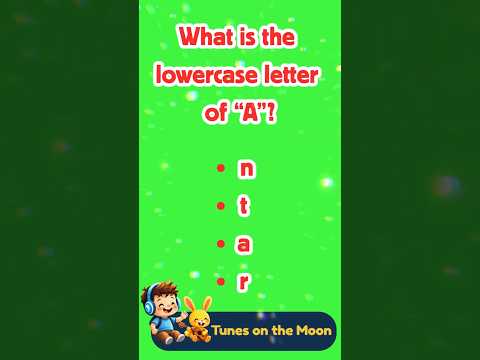 👉 What's the lowercase of A? | Learn ABC with Sunny & Leo 🍎✨ | Tunes On The Moon #shorts #abcs