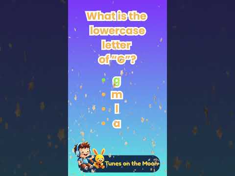 👉 What's the lowercase of G? | Learn ABC with Sunny & Leo 🟡🎈 |  @TunesOnTheMoon   #shorts #abcs