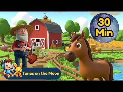Old Macdonald had a farm + Many More  🚍 | Nursery Rhyme for Kids | Sing Along | @TunesOnTheMoon