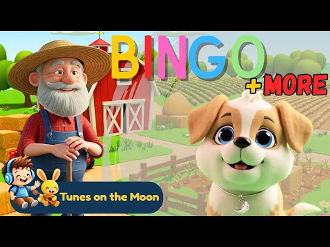 There Was a Farmer Who Had a Dog Bingo + more | Nursery rhymes for kids | Sing Along @TunesOnTheMoon