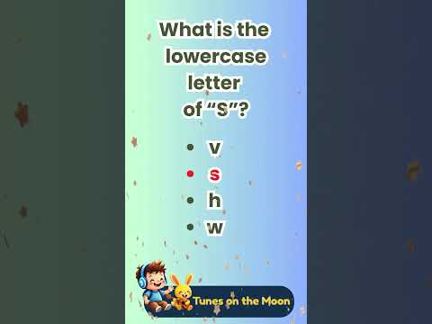👉 What's the lowercase of S ? | Learn ABC with Sunny & Leo 🟡🎈 |  @TunesOnTheMoon   #shorts #abcs