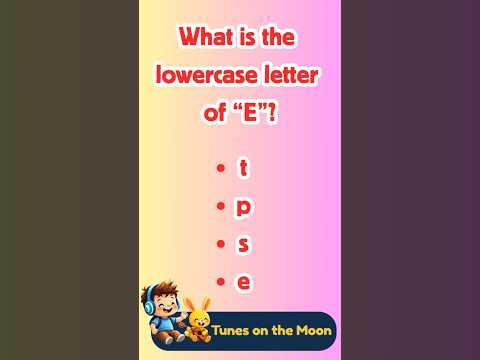 👉 What's the lowercase of E? | Learn ABC with Sunny & Leo 🟡🎈 | @TunesOnTheMoon  #shorts #abcs