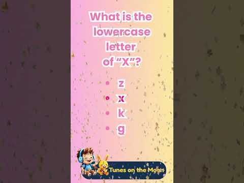 👉 What's the lowercase of X ? | Learn ABC with Sunny & Leo 🟡🎈 |  @TunesOnTheMoon   #shorts #abcs
