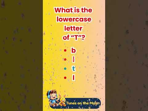👉 What's the lowercase of T ? | Learn ABC with Sunny & Leo 🟡🎈 |  @TunesOnTheMoon   #shorts #abcs
