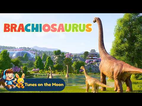 Brachiosaurus 🦕 | Tall Dinosaur Song for Kids | Learn Dinosaurs Fun | @TunesOnTheMoon