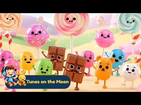Candy Everywhere ๐ฌ ๐ญ | Sweet song | Lullaby for kids | Sing Along for kids | @TunesOnTheMoon