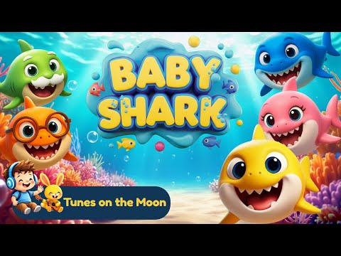 Baby Shark Dance | Doo Doo Doo Doo Doo Doo | Fun Kids Song | Nursery Rhyme | @TunesOnTheMoon