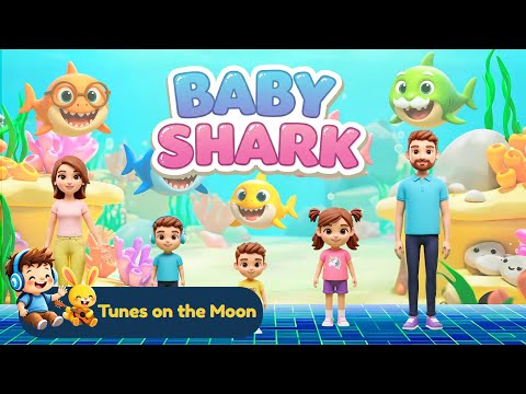 Baby Shark Doo Doo Doo Doo ๐ฆ | Sing Along for kids | Nursery Rhyme | @TunesOnTheMoon