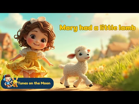 Mary Had a Little Lamb 🐑 | Sing Along for Toddlers | Nursery Rhyme for Kids | Tunes on the Moon